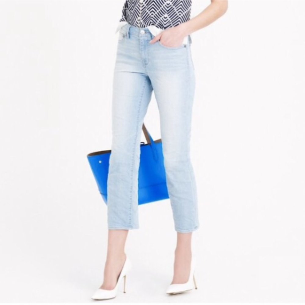 J. Crew Vintage Cropped Jeans in Parisi Wash